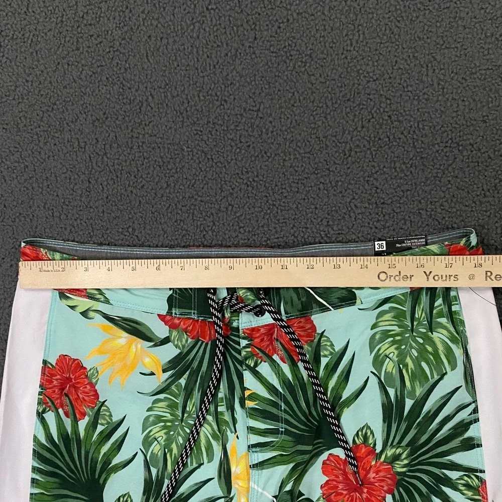 Hurley Hibiscus Board Short Mens 36 Floral Stretch Water‎ Repellent Hybrid Swim